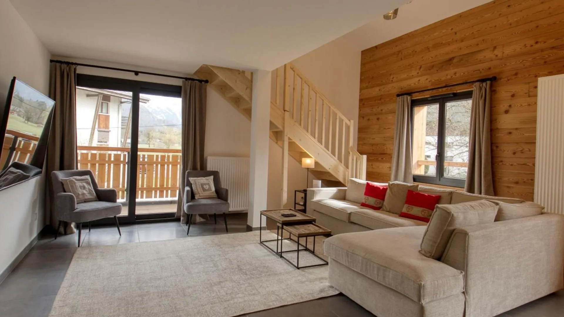 Bel Appartement Neuf 8 Pers Pres Du Village Avec Wifi Et Garage - Fr-1-642-100 Samoens Apartment